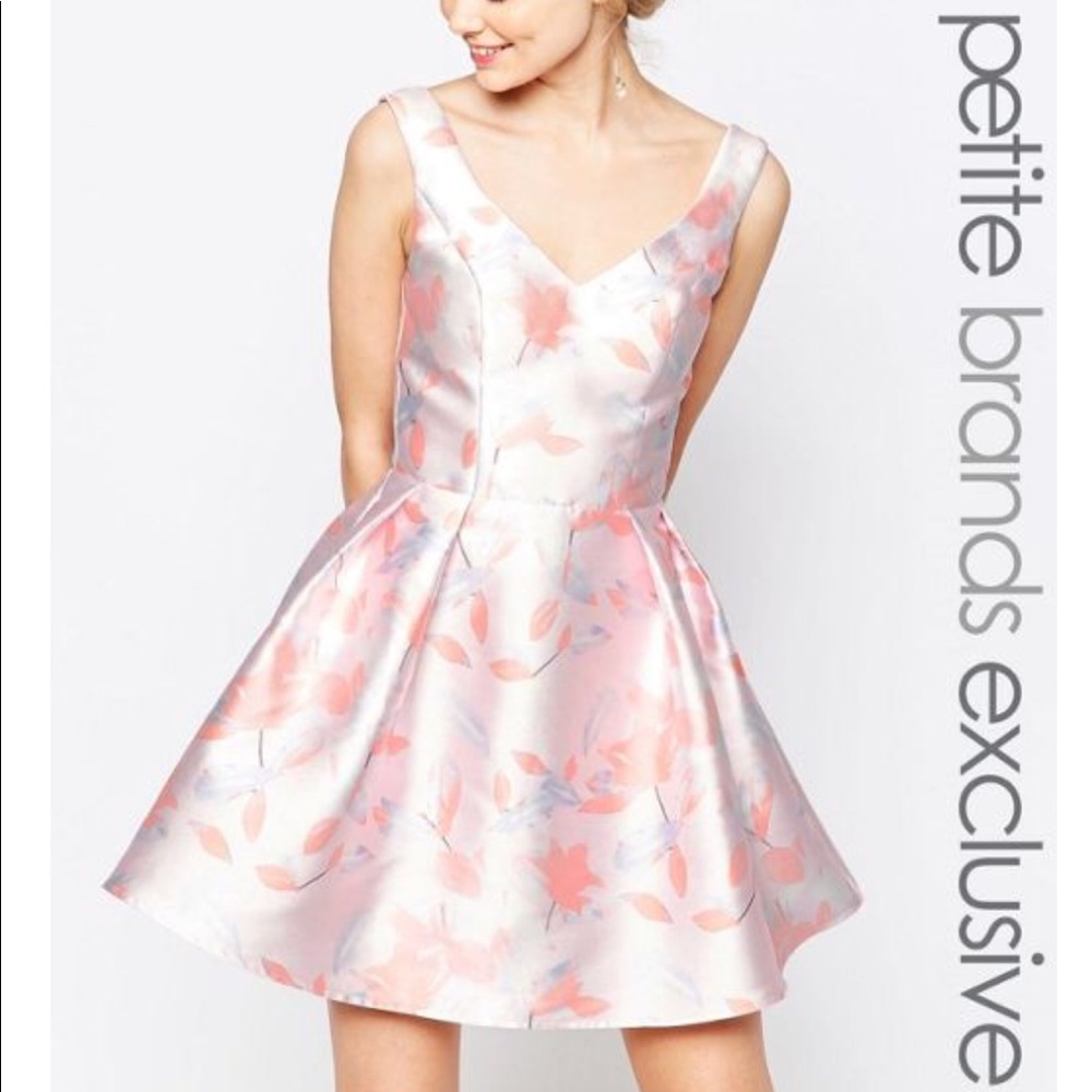 Chi-Chi London Mini Prom Skater Floral Dress